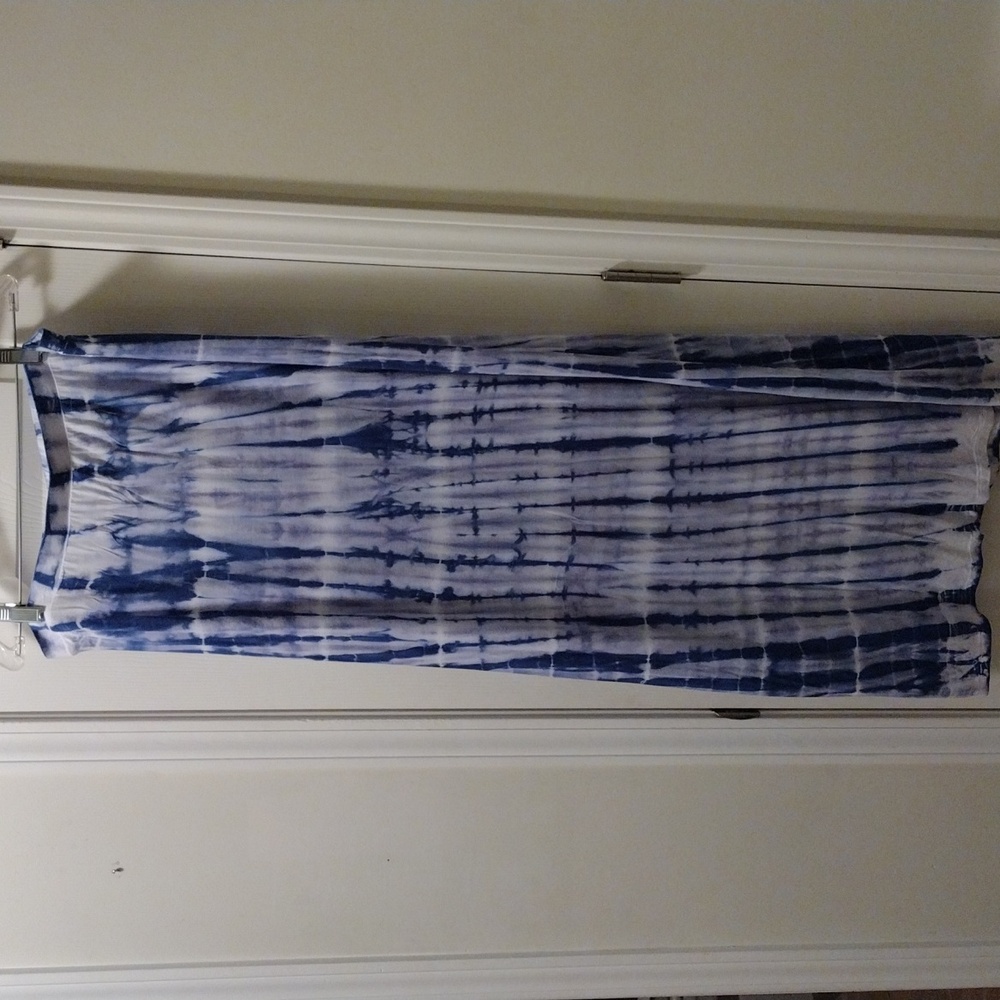 LN Olive+Oak Sz XL Tye-Dye Full Length Skirt.